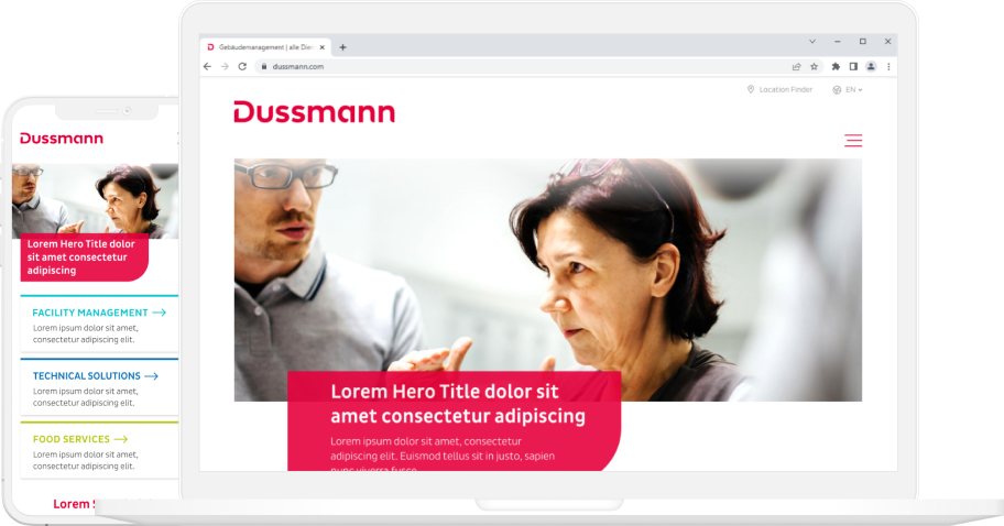 Preview image of new dussmann.com Design
